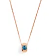 Bee Goddess Rose Gold, Diamond And Topaz Honeycomb Necklace In Gold