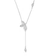 Bee Goddess White Gold And Diamond Secret Garden Apple Necklace In White