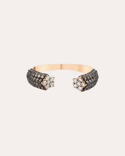 Bee Goddess Women's Cognac Diamond Sirius Star Ring In Black