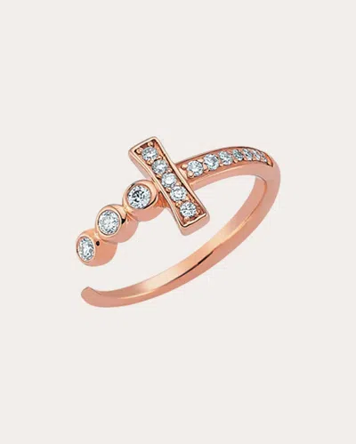 Bee Goddess Women's Diamond & 14k Rose Gold Sword Ring