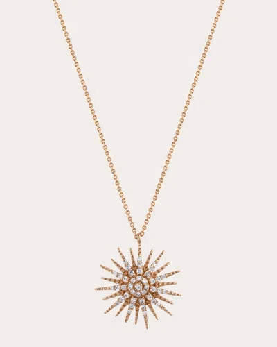Bee Goddess Women's Diamond Jardin Star Xs Pendant Necklace In Gold