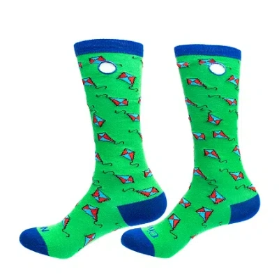 Beedlebug Easy Pull On Little & Big Kid Unisex Adaptive 1 Pair Knee High Socks In Green