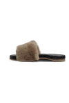 Beek Baza Shearling Sandals In Black