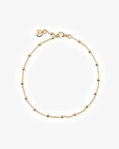 Beek Bead Anklet In Gold