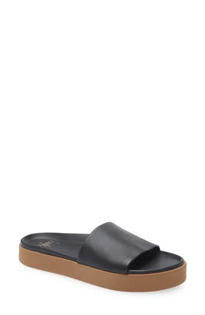Beek Chick Platform Slide Sandal In Black