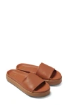 Beek Chick Platform Slide Sandal In Brown