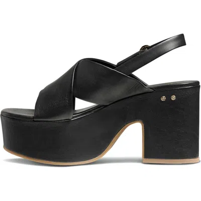 Beek Emu Platform Slingback Sandal In Black