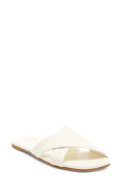 Beek Fernbird Slide Sandal In White