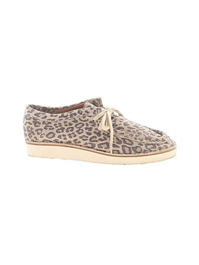 Pre-owned Beek Flats In Tan/brown