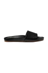Beek Gallito Metallic Slide Sandal In Black