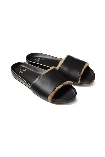 Beek Gallito Shearling Sandals In Black