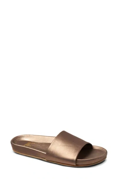 Beek Gallito Slide Sandal In Mocha Metallic