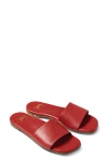 Beek Honeybird Square Toe Slide Sandal In Red