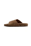 Beek Kea Suede Slide Sandals In Brown