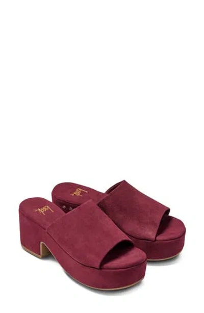Beek Kinglet Platform Slide In Red