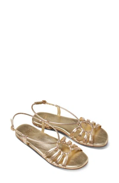 Beek Livia Slingback Sandal In Gold