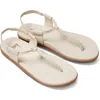 Beek Mango Leather Sandal In White