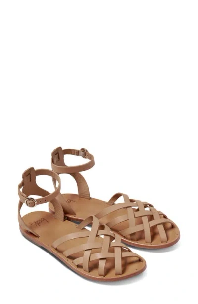 Beek Merlin Ankle Strap Sandal In Brown