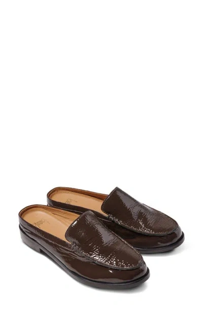 Beek Owlet Flat Leather Mule In Multi