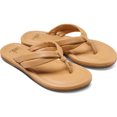Beek Padded Strap Flip Flops In Brown