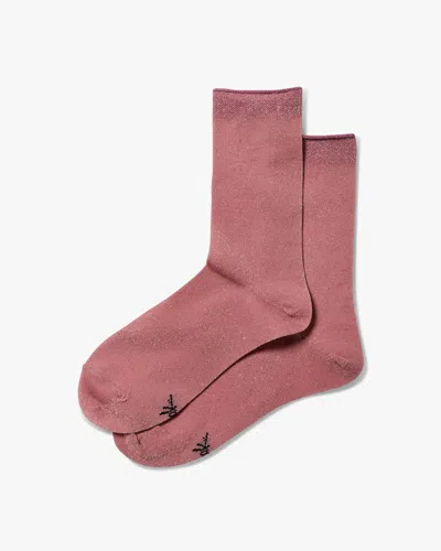 Beek Peacock Rolled Sock - Blush | , Leather In Pink