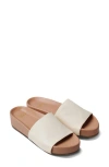 Beek Pelican Slide Sandal In Eggshell/beach