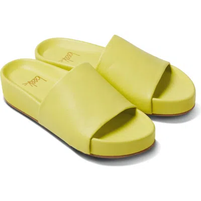Beek Pelican Slide Sandal In Celery