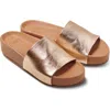 Beek Pelican Slide Sandal In Silver