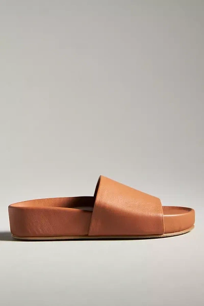 Beek Pelican Slide Sandals In Brown