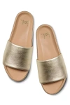 Beek Pelican Slide Sandals In Gold