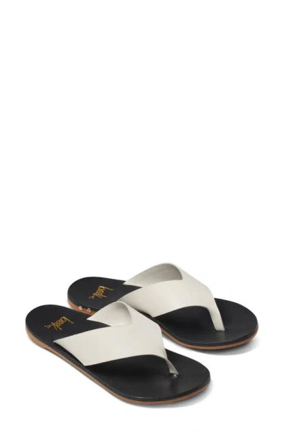 Beek Pip Flip Flop In Vanilla/ Black