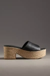 Beek Prinia Jute Platform Sandals In Black