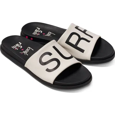 Beek Railibird Slide Sandal In Black