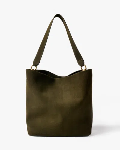 Beek Sabine Bucket Bag - Olive | , Leather In Green