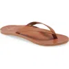 Beek Seabird Flip Flop In Tan/tan