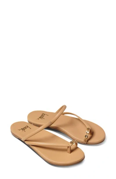 Beek Starbird Studded Toe Ring Slide Sandal In Nude