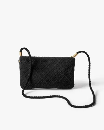 Beek Starling Woven Clutch Bag - Black | , Leather