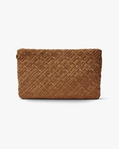 Beek Starling Woven Clutch Bag - Chestnut | , Leather In Brown