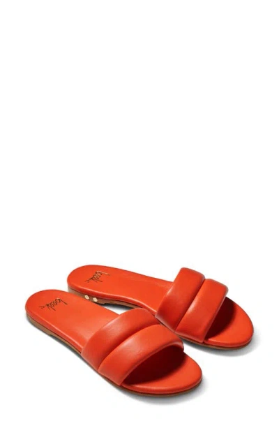 Beek Sugarbird Slide Sandal In Tangerine