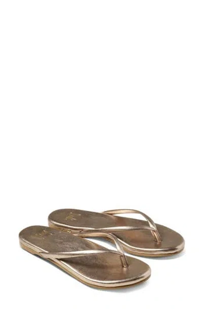 Beek Sunbeam Flip Flop In Gold