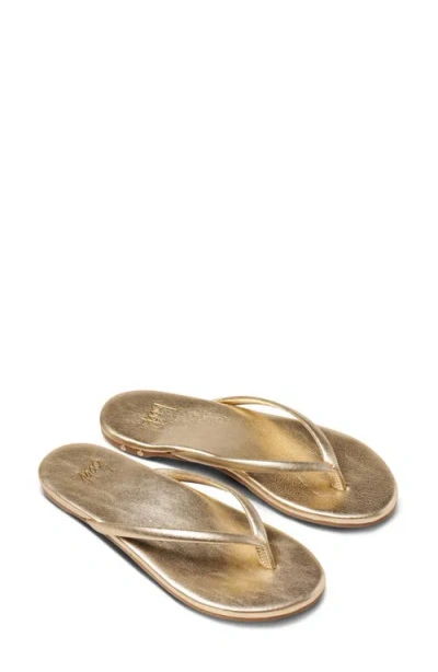 Beek Sunbeam Flip Flop In Gold