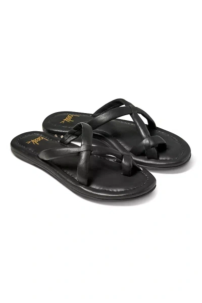 Beek Sungem Toe Loop Sandals In Black