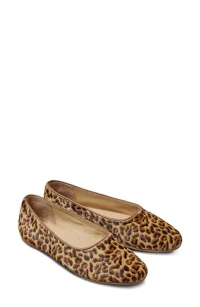 Beek Swiftlet Leather Ballet Slipper In Brown