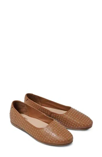 Beek Swiftlet Studded Flat In Brown