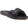 Beek Tesia Slide Sandal In Black/black