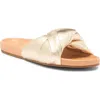 Beek Tesia Slide Sandal In Gold Metallic