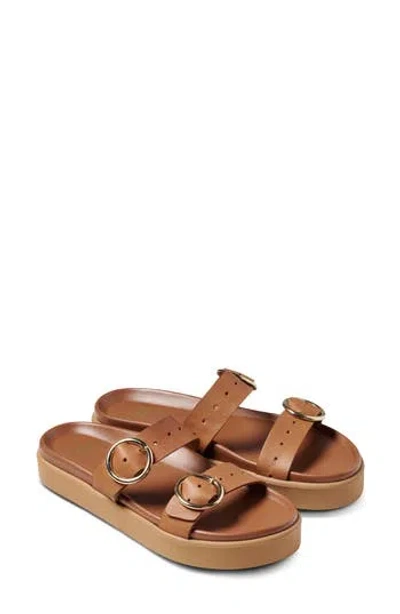 Beek Warbler Platform Slide Sandal In Brown
