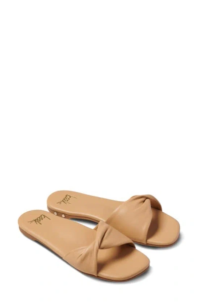 Beek Whipbird Slide Sandal In Brown