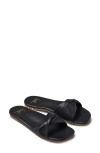 Beek Whipbird Slide Sandal In Black/ Black