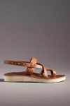 Beek Wigeon Leather Toe-ring Sandals In Brown